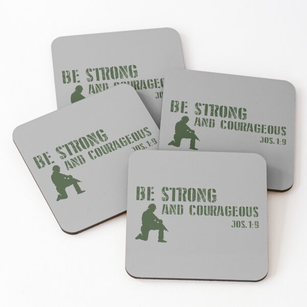 Item preview, Be Strong and Courageous - Bible Verse designed and sold by ShareYourFaith.