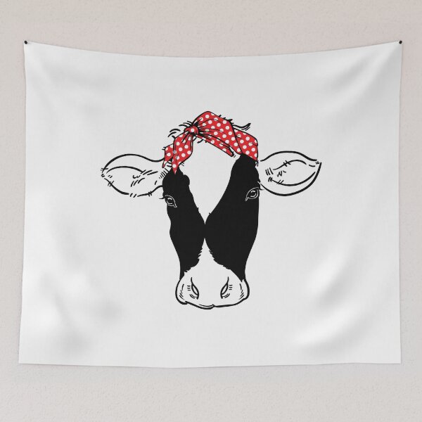 Item preview, Cow with red bandana designed and sold by PepaAnaRB.