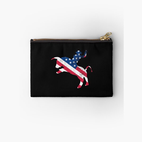 Item preview, Bull Rider with American Flag overlay designed and sold by Gold Wings Tees.