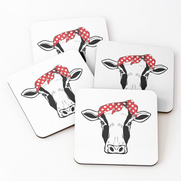 Item preview, Cow with red bandana designed and sold by PepaAnaRB.