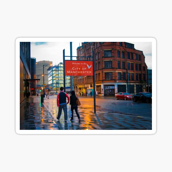 Welcome to Manchester Sticker
