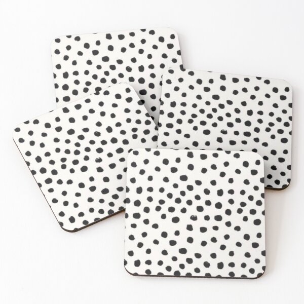 Item preview, Irregular Black and White Polka Dots designed and sold by lynnandcompany.