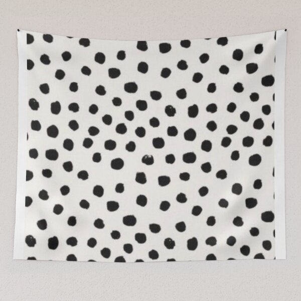 Item preview, Irregular Black and White Polka Dots designed and sold by lynnandcompany.
