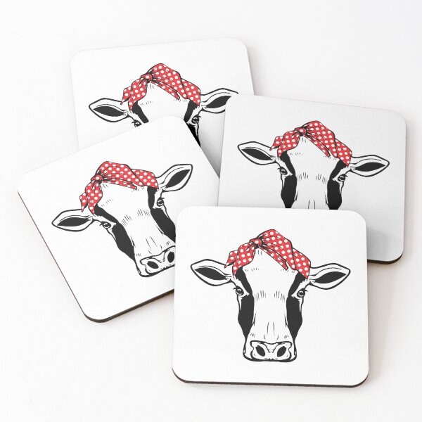 Item preview, Cow with red bandana designed and sold by PepaAnaRB.