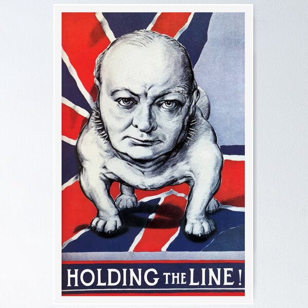 Item preview, Winston Churchill -- Holding The Line! designed and sold by warishellstore.