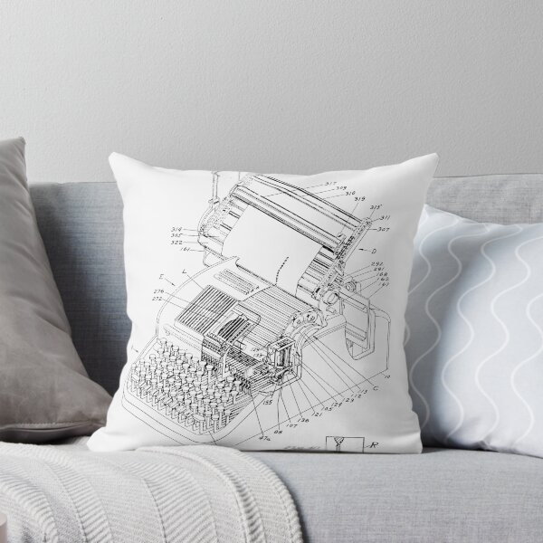 Item preview, Typewriter Diagram designed and sold by zyeuxo.