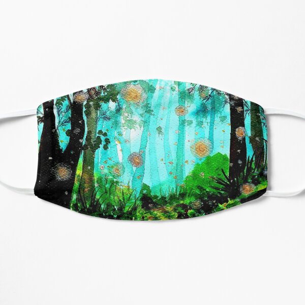 Enchanted forest art Flat Mask