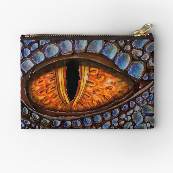 Dragon Eye Blue Dragon Zipper Pouch