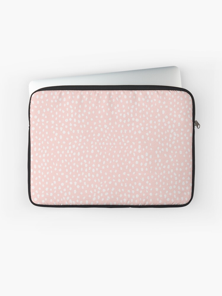 Designer laptop sleeve Pink Dalmatian Abstract Print by The 13