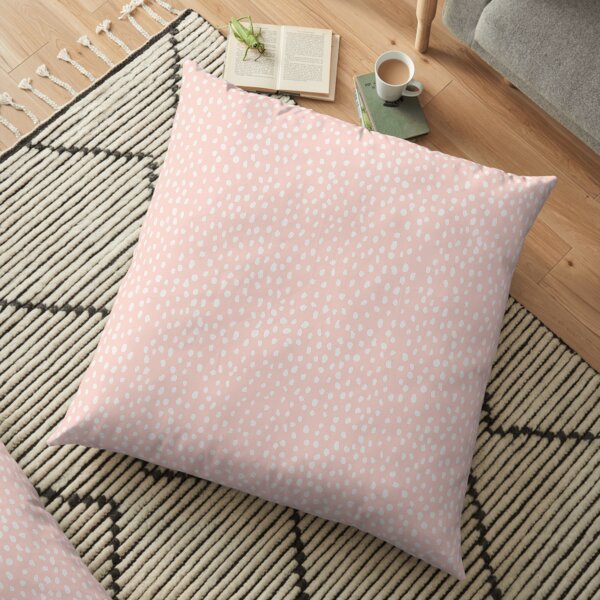 Pink Dalmatian Print Floor Pillow