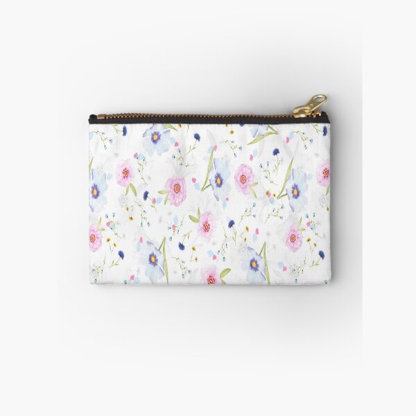 Item preview, Pink and blue Flower pattern designed and sold by Mirnamar.
