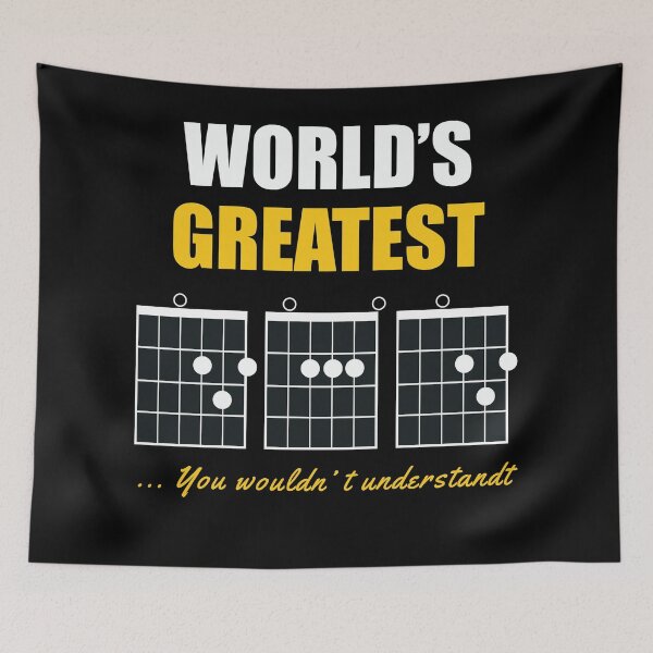 Item preview, F CHORD DAD GUITAR WORLD’S GREATEST DAD T-SHIRTS, HOODIES designed and sold by jozefds.