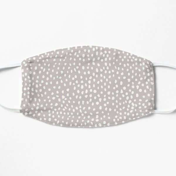 Tan Dalmatian Print Flat Mask