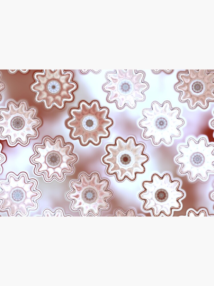 Grandma's Secret Stash - Cordovan and White Floral Pattern by RootSquare
