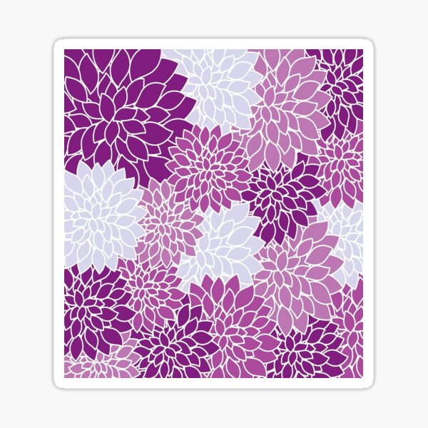 Item preview, Purple Flower pattern designed and sold by Mirnamar.