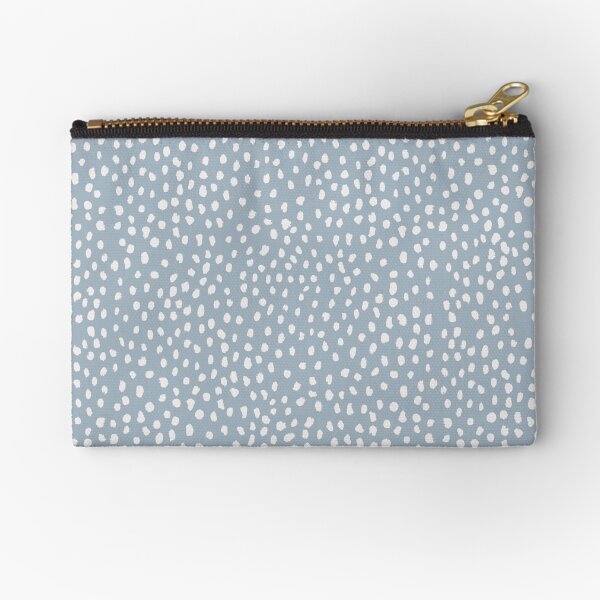 Blue Dalmatian Print Zipper Pouch