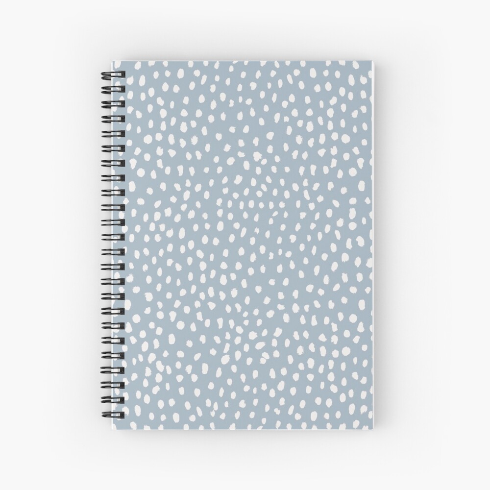 Blue Dalmatian Print Spiral Notebook