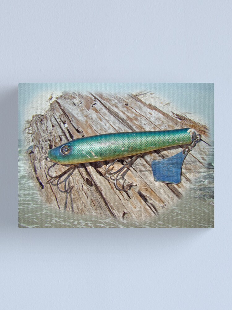 Vintage Lido Flaptail Saltwater Fishing Lure Canvas Print for Sale by  MotherNature