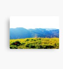On Top of the World Mountains Canvas Print
