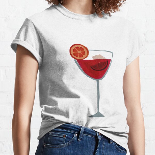 Rote fruchtige Sangria Art Classic T-Shirt