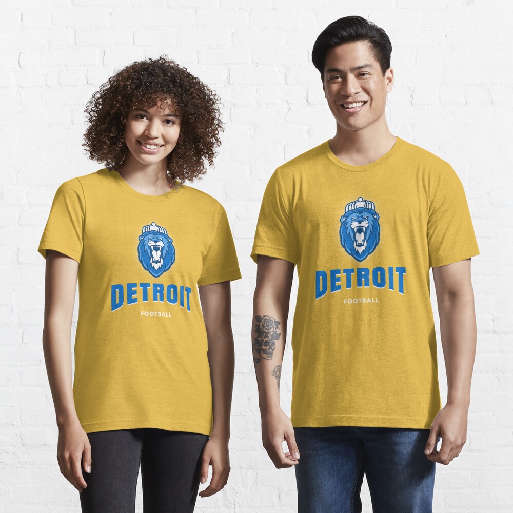 Retro Lions Football Fan Vintage Detroit Skyline Essential T-Shirt for  Sale by pixeljamz