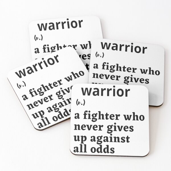 Item preview, Definition of a Warrior (White Background) designed and sold by Obeyesse.