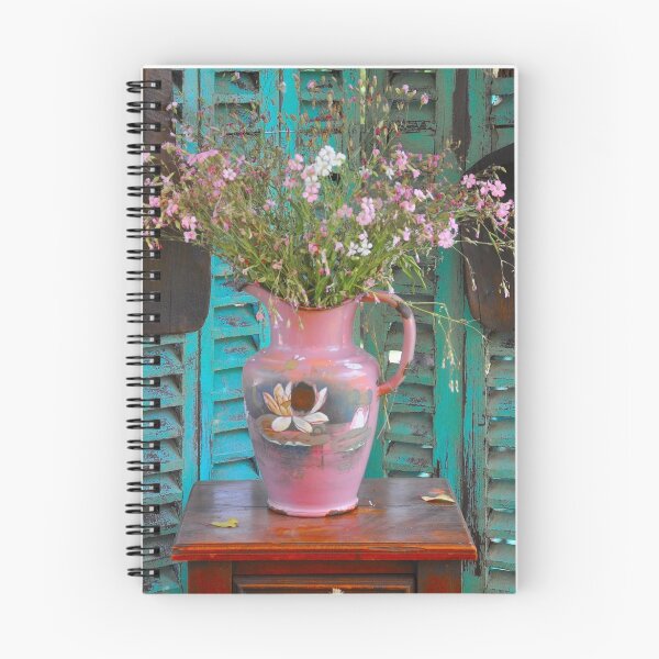 Artikelvorschau, viejo jarro con flores ................ entworfen und verkauft von cieloverde.