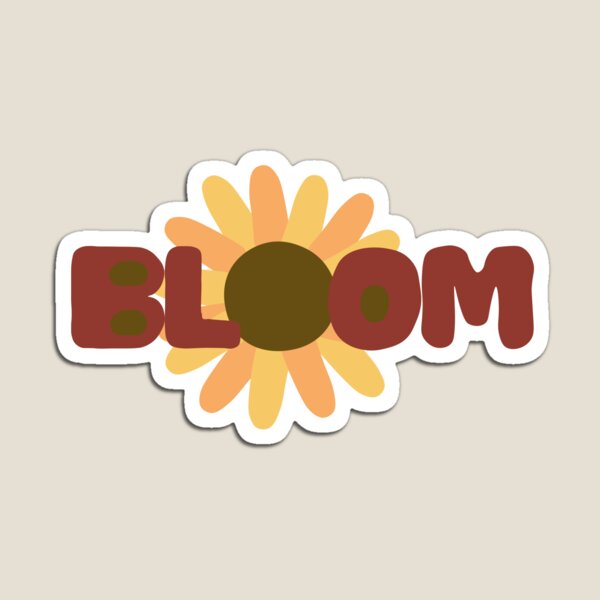 Bloom Flower Logo Magnet