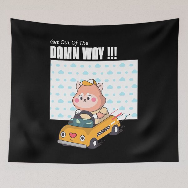 Item preview, Cartoon Cat Driving designed and sold by SoloDesignArt.