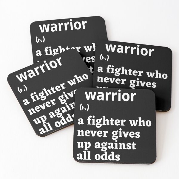 Item preview, Definition of a Warrior (Black Background) designed and sold by Obeyesse.