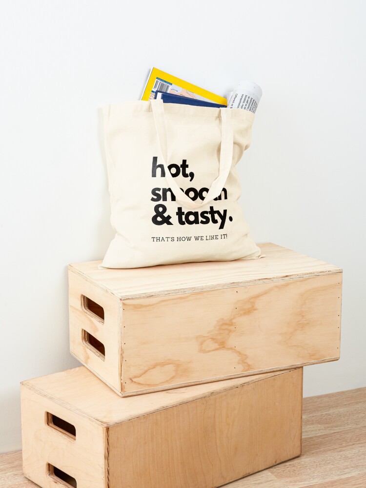 Alternate view of CoffeeCupLife: Hot, Smooth, and Tasty. Tote Bag