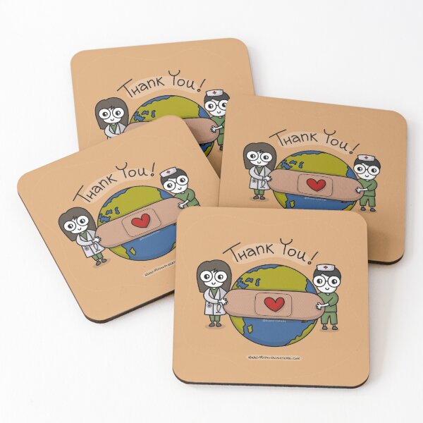 Item preview, Thank you Carers, Healthcare Workers, Heroes, Gratitude (Brown) - mydoodlesateme designed and sold by mydoodlesateme.