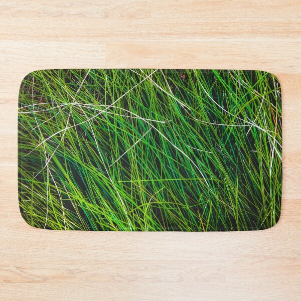 Item preview, closeup green grass field texture abstract background designed and sold by Mrvell.