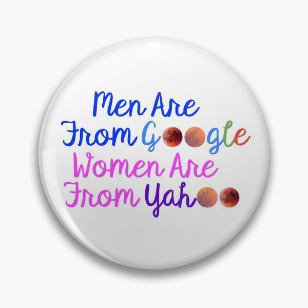 Item preview, Men are from Google Woman are from Yahoo designed and sold by articlave.