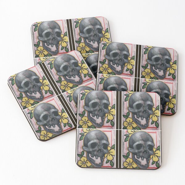 Item preview, Skull and Flowers designed and sold by IcelasArt.
