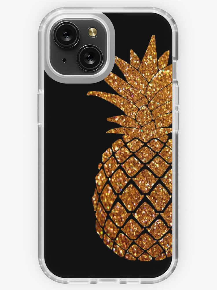 Golden Pineapple Gold Glitter Pineapple iPhone Case