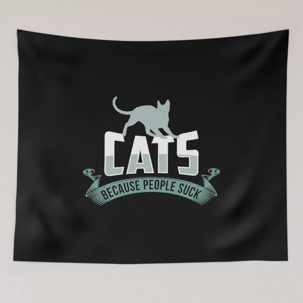Item preview, Cats Because People Suck For Cat Lovers product designed and sold by AYDreamers.