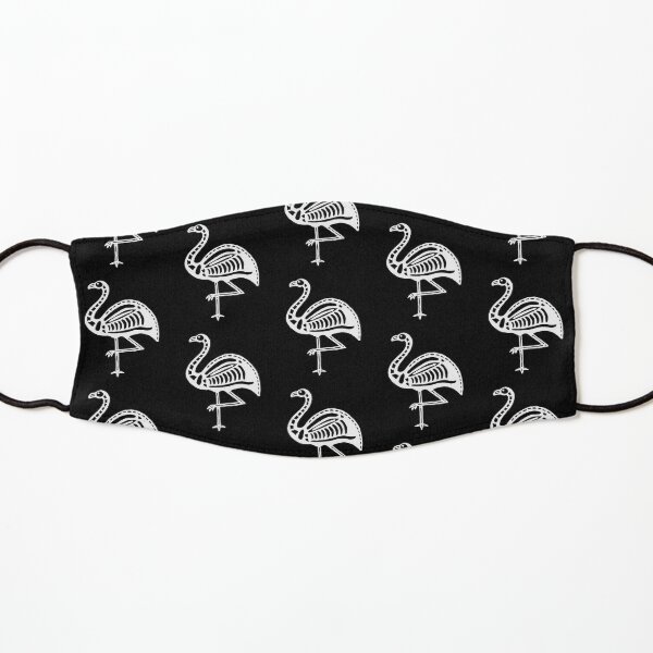 Skeletal Flamingo (reversed) Kids Mask