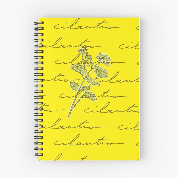 Item preview, Cilantro Herb on Yellow Background designed and sold by BookTalkBecky.