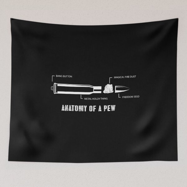 Item preview, 7,62 X 51 Mm 6,8 Mm Anatomy Of A Pew For Gun Lovers print designed and sold by AYDreamers.