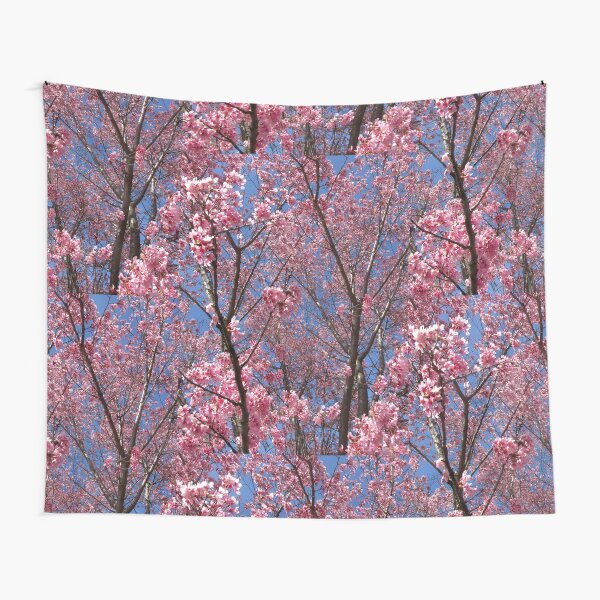 Pink Blossoms Tapestry