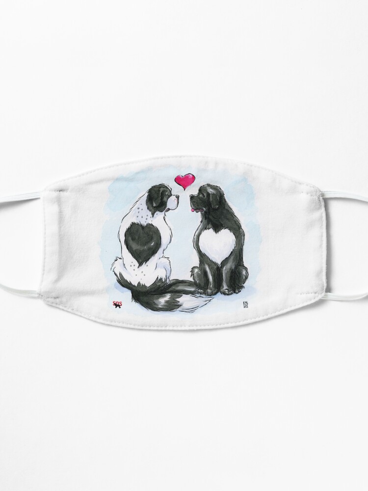 Masque 'Newfies d'amour!' : autre vue