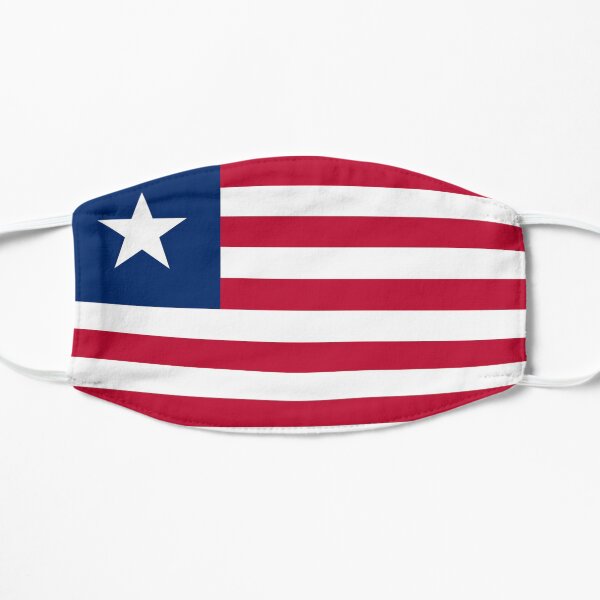 Liberian Flag Collection Flat Mask