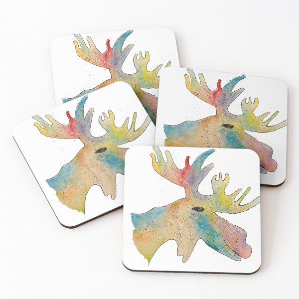 Item preview, Water color Abstract Moose designed and sold by rockyodome.