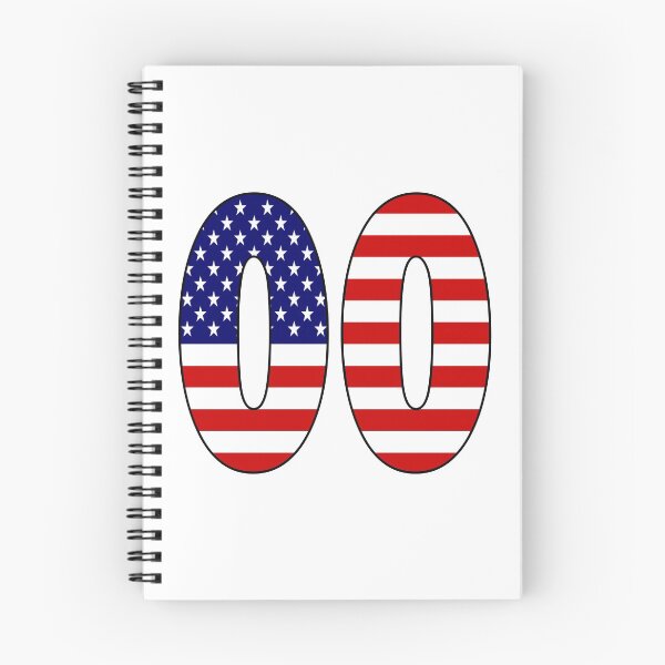Item preview, Number 00  with USA flag on the background designed and sold by AllShirts21.