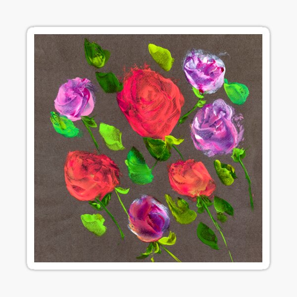 Riot of Roses Sticker