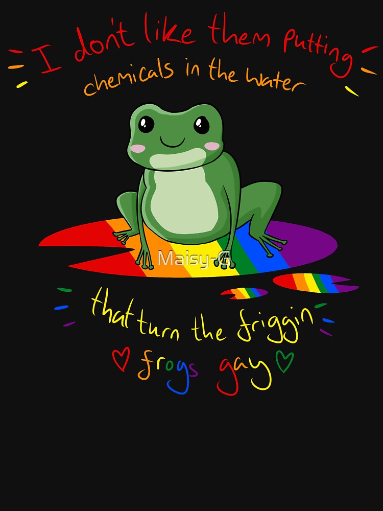 chemicals in the water turning the frogs gay