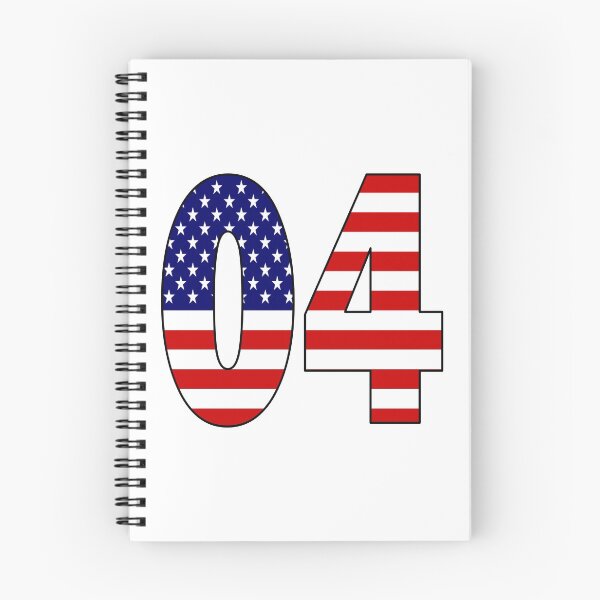 Item preview, Number 04 with USA flag on the background designed and sold by AllShirts21.