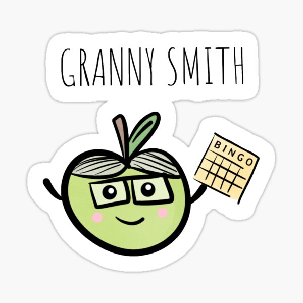 Vista previa del artículo con la obra «Granny Smith», diseñado y vendido por youngfoodles.