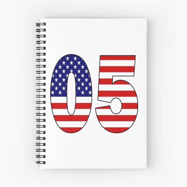 Item preview, Number 05 with USA flag on the background designed and sold by AllShirts21.